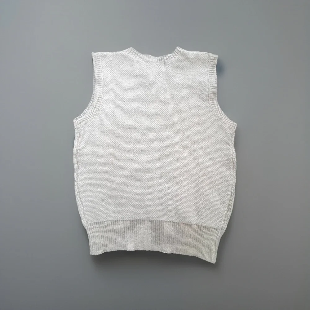 VTG Robert Scott Sweater Vest 34 S M‎ Lagenlook Shetland Wool Scotland Fisherman